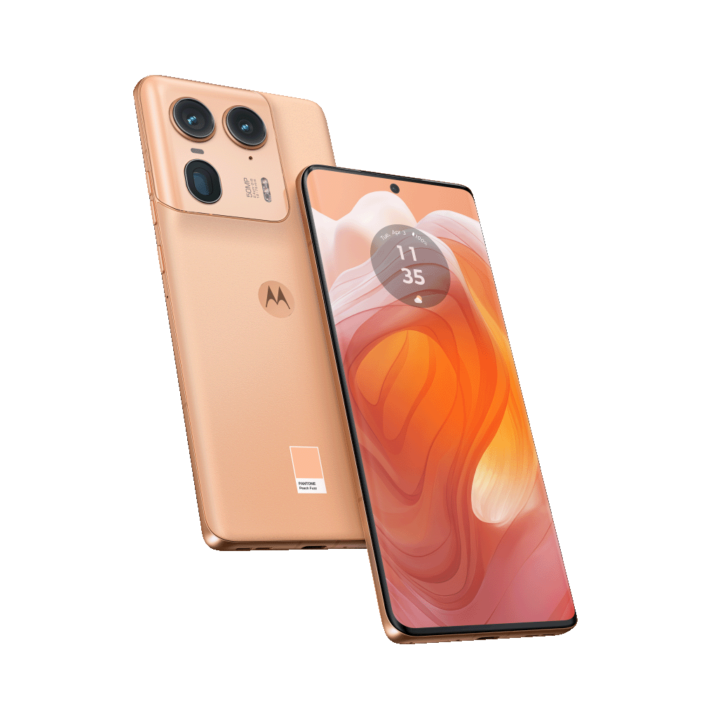 Motorola Edge 50 Ultra in Peach Fuzz
