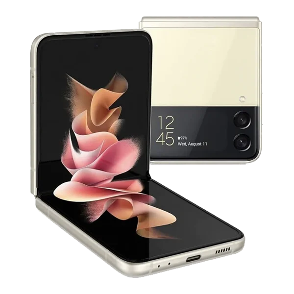 Samsung Galaxy Z Flip3 in Cream